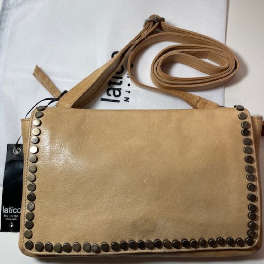 Latico Leathers Scottie Crossbody Bag in Camel